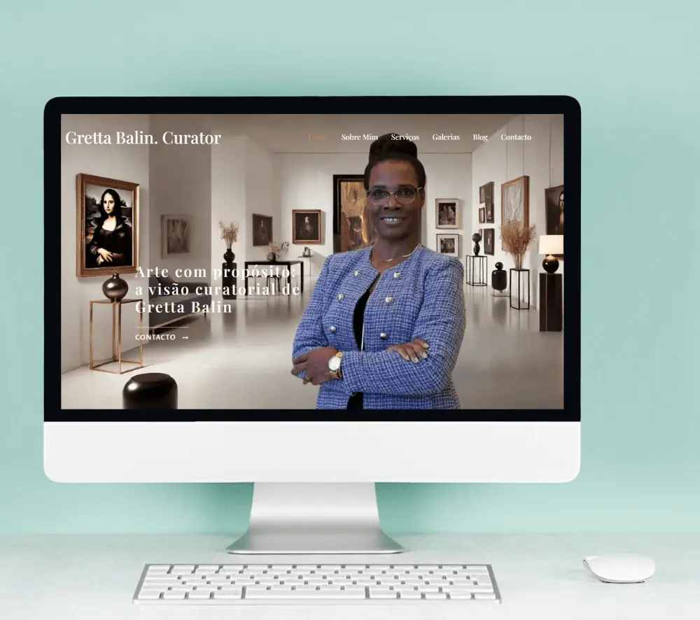 Página web curadora de arte Gretta Balin